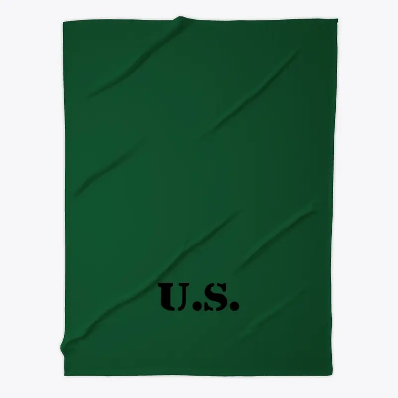 Vintage Style US Fleece Blanket