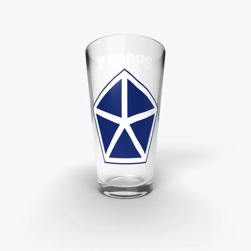 V CORPS Beer Glass